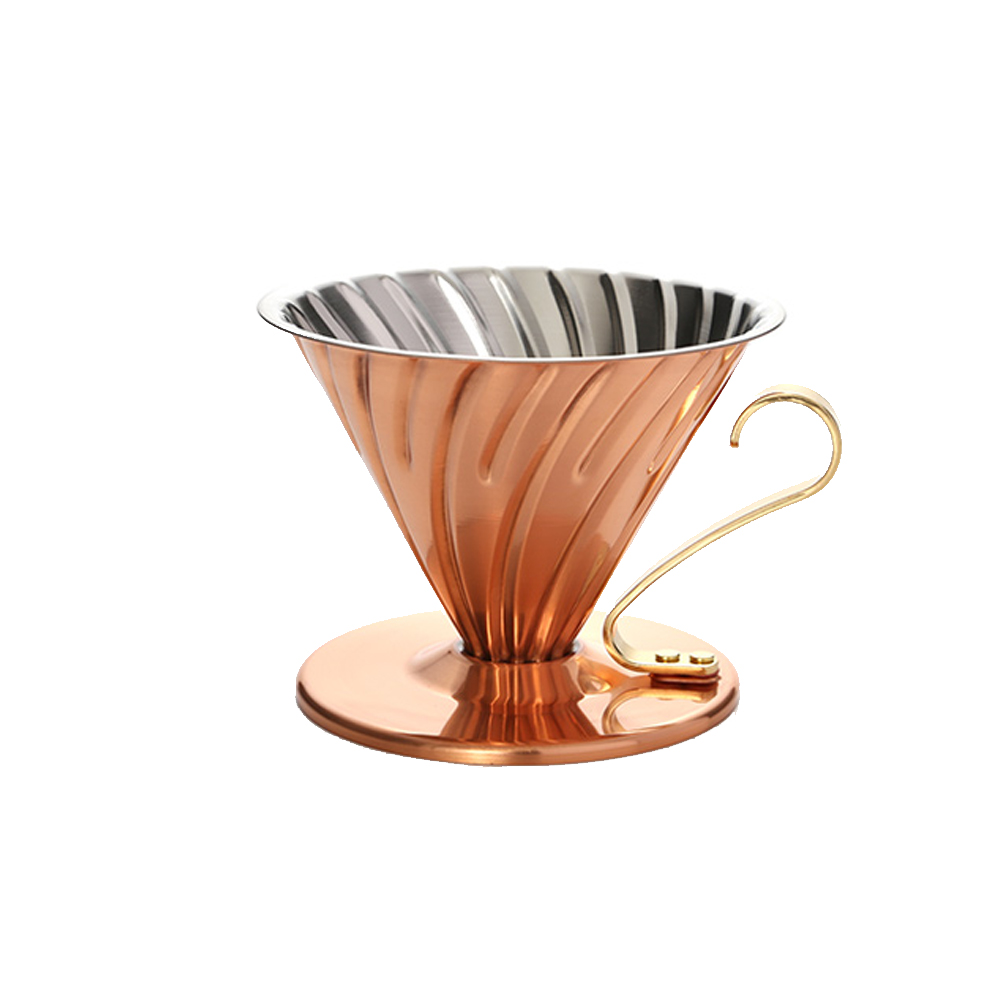 HARIO V60純銅濾杯 1-4杯份 VDPR-02-CP 贈HARIO 無漂白02濾紙40張一盒
