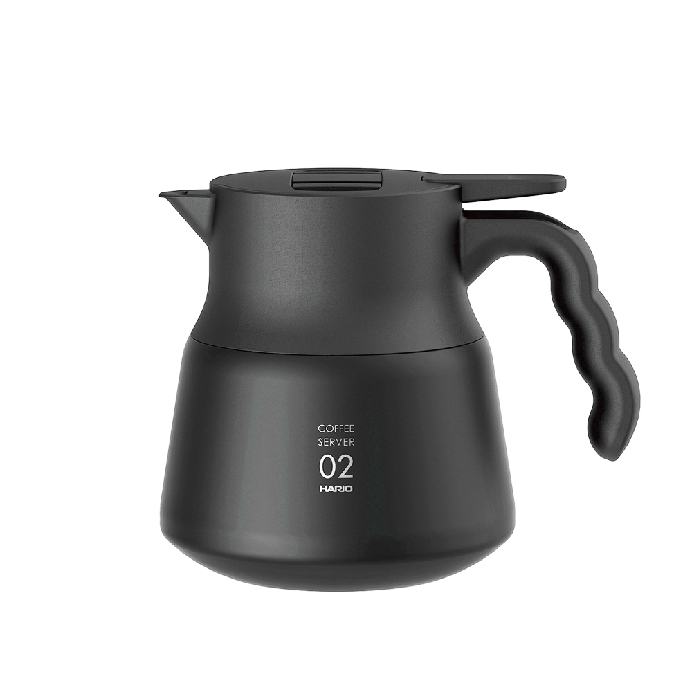 HARIO V60不鏽鋼保溫咖啡壺黑PLUS 600ml VHSN-60-B