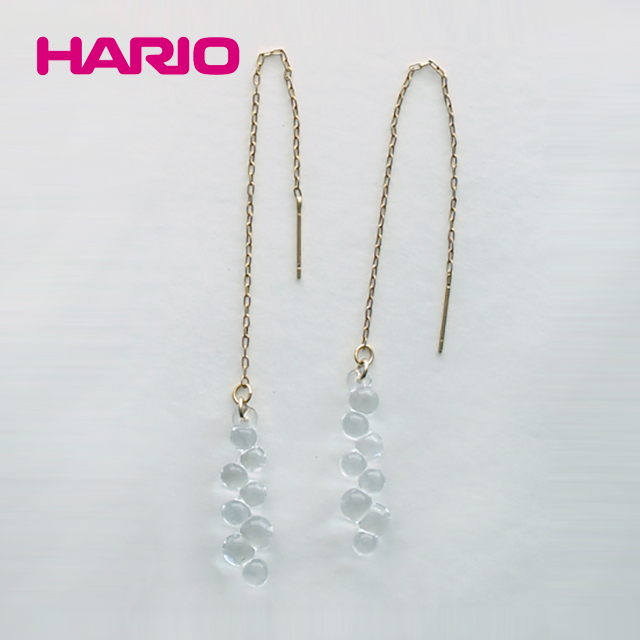 HARIO 葛蘿絲手工玻璃垂墜耳環 HAW-G-002P