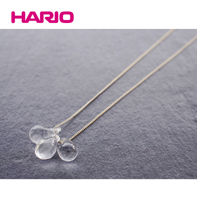 HARIO 雨珠手工玻璃項鍊 HAW-T-001