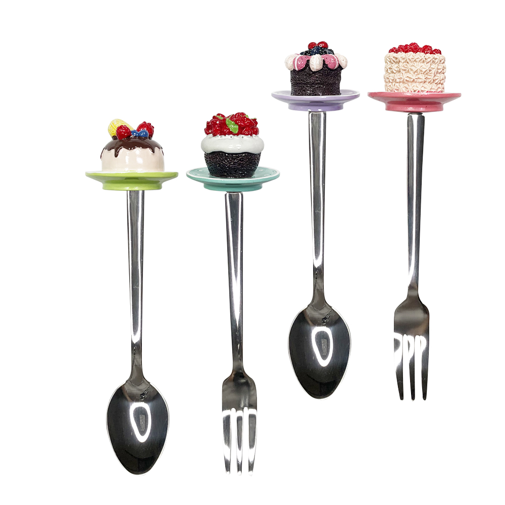 Sugar Cloud 蛋糕系列叉匙組(莓果) 4入/組