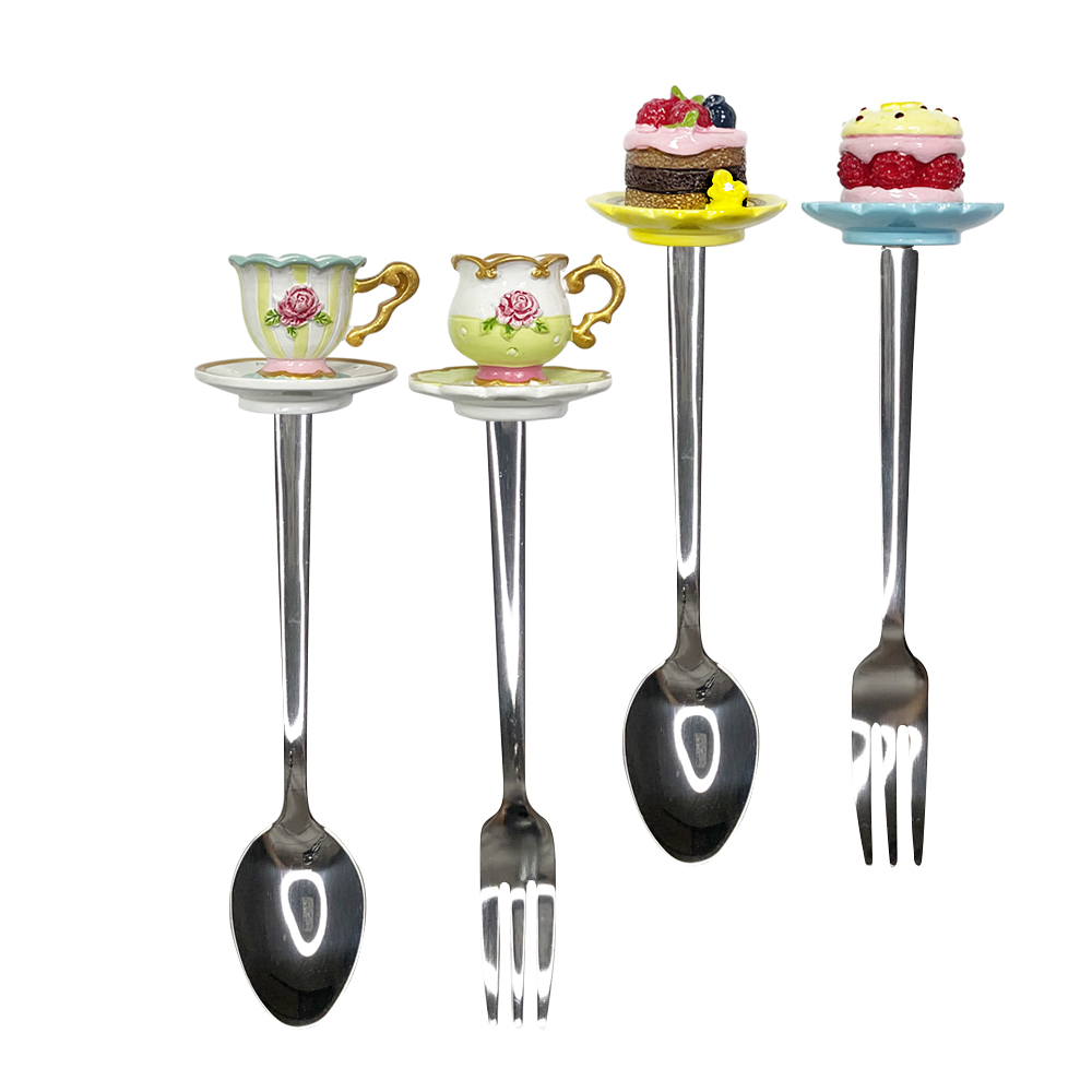 Sugar Cloud  蛋糕杯子叉匙組 4入/組