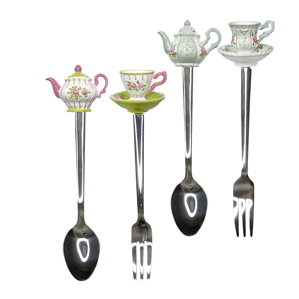 Sugar Cloud  維多利亞系列叉匙組(花茶杯) 4入/組